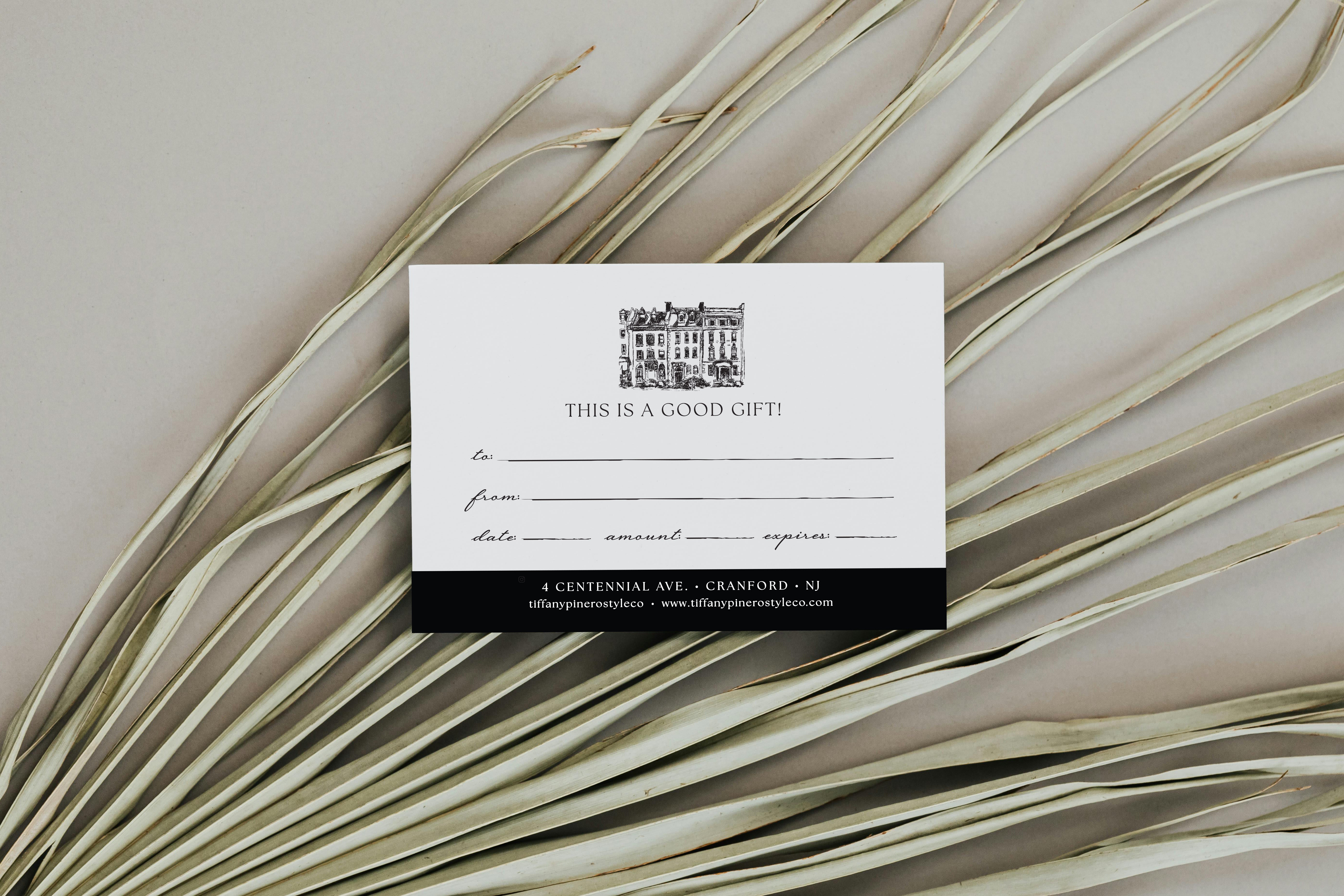 Tiffany Pinero Style Co Gift Card