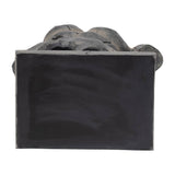 Gray 25x15 in. Resin Modern Cracked Torso Sculpture