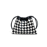 Mini Woven Draw Shoulder Mobile Bag