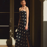 Gentle Whisper Strapless Tie Back Maxi Dress