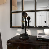 Vintage Black Metal Sculpture - Antique Home Accent