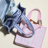 Quilted Floral Pattern Tote Bag