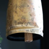 LARGE ANTIQUE GOLD CHRISTMAS BELL