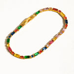 Shiloh 18K Gold Multicolor CZ Chain Bracelet
