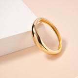 Thin and Wavy Elegant Cuff Bracelet