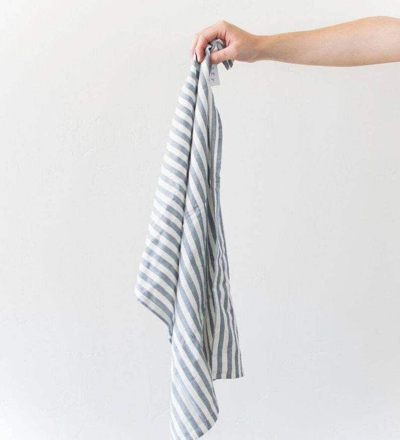 French Striped Dish Towel