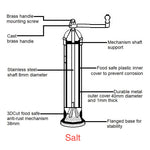 The original 'Brass Mill' - 8" salt grinder and pepper mill set