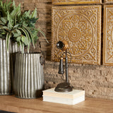 Vintage Black Metal Sculpture - Antique Home Accent