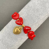 Resin Heart Linked Bracelet - FGS