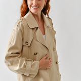 HALF TRENCH DOUBLE BUTTON JACKET