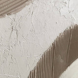 Very large abstract framed plaster canvas