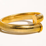 Dehors 18K Gold Non-Tarnish Bold Bangle