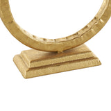 Modern Gold Metal Candle Holder Set