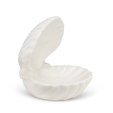 Double Clam Shell Dish-Wht-3.5"D