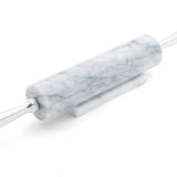 Marble Rolling Pin, White, 2.5" x 17.5" x 3"