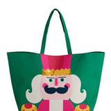 NUTCRACKER GIFTING TOTE,GREEN