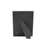 Black picture frame with a tie on a white background