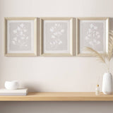 Farmhouse White Floral Framed Wall Art