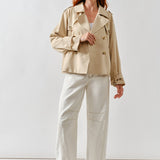 HALF TRENCH DOUBLE BUTTON JACKET
