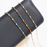 18K Gold PVD Stainless Steel Muti Color Confetti Bracelet