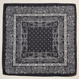 Silk Texture Paisley Bandana Square Scarf for Men & Women