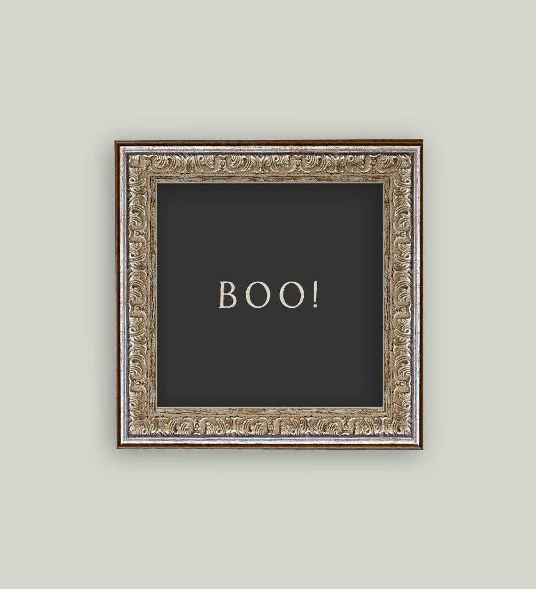 Boo Antique Framed Antique Art
