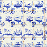 Delft Tiles Glass Cutting Board