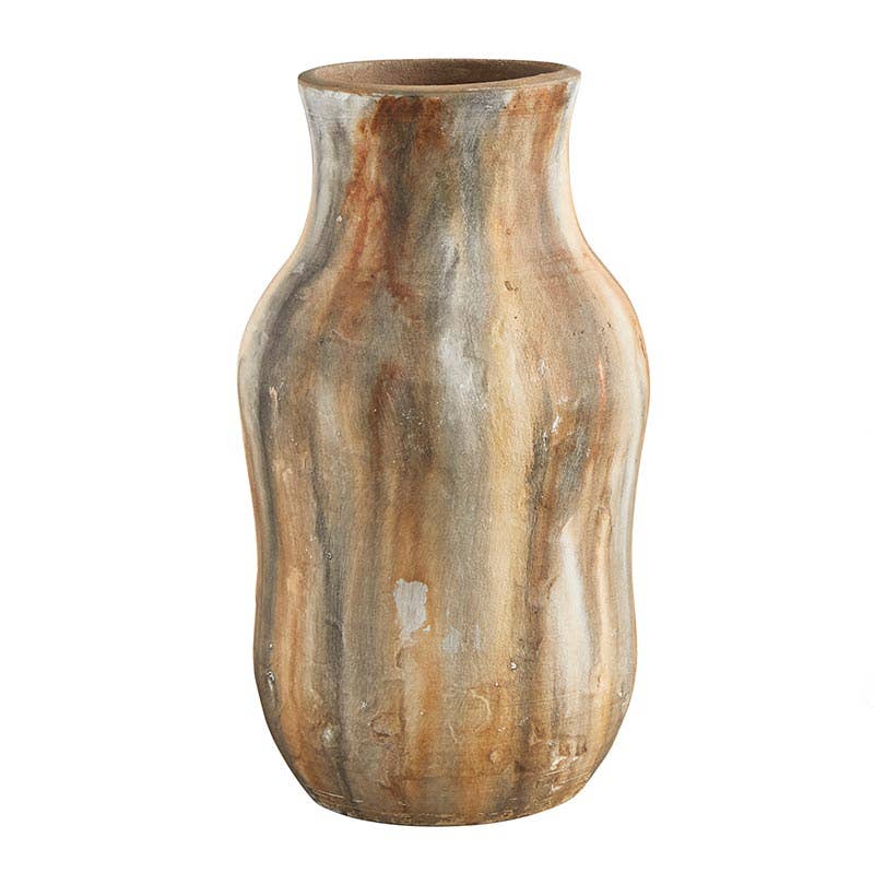 Painted Wide Vase - Set of 2