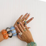 Bibi Stretch Bracelet - Black/White