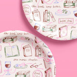 Book Club Plates | literary party, bookish, girls night