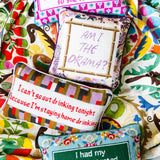 Drama Needlepoint Pillow