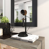 Vintage Black Metal Sculpture - Antique Home Accent
