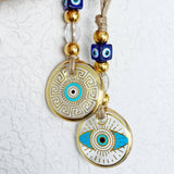 Evil Eye Wall Hanging, Gold Evil Eye Wall Decor, Protection