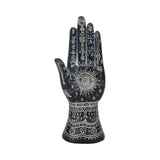 Black 10 in. Resin Novelty Tattoo Hand Sculpture