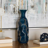 Modern Teal Ceramic Vase - Ideal for Plants & Floral