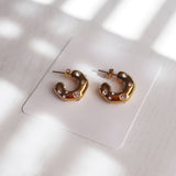 Dazzle Hoops | CZ Chunky Gold Hoops