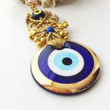 Gold Macrame Evil Eye Wall Decor