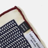 Burgundy 4-sided Wool Pocket Square