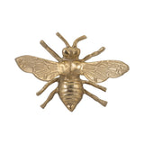 Figurine - Gold Metal Decorative Solid Busy Bee, 8 in.