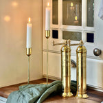 The original 'Brass Mill' - 8" salt grinder and pepper mill set