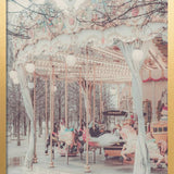 "Paris Carousel III" Framed Textured Wall Art