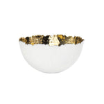 6.5 White/gold Fruit Bowl