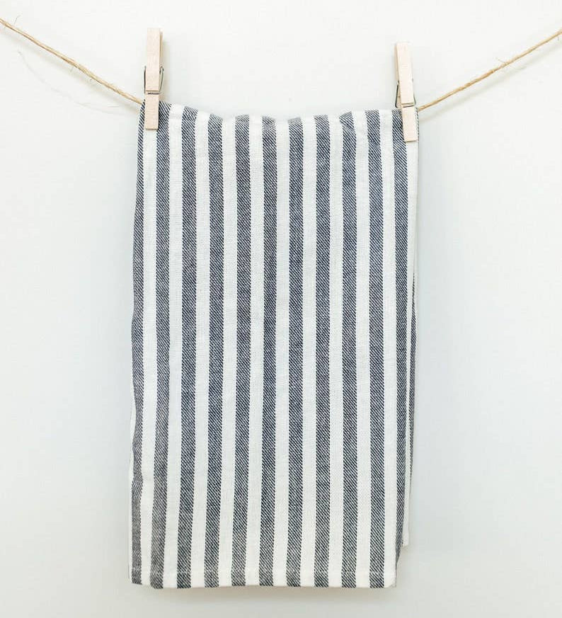 French Striped Dish Towel