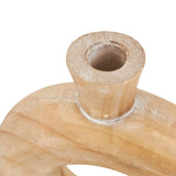 Natural Brown Wood Vase Set