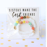 Big sis Lil sis best friends MAMA bracelet birthday gift