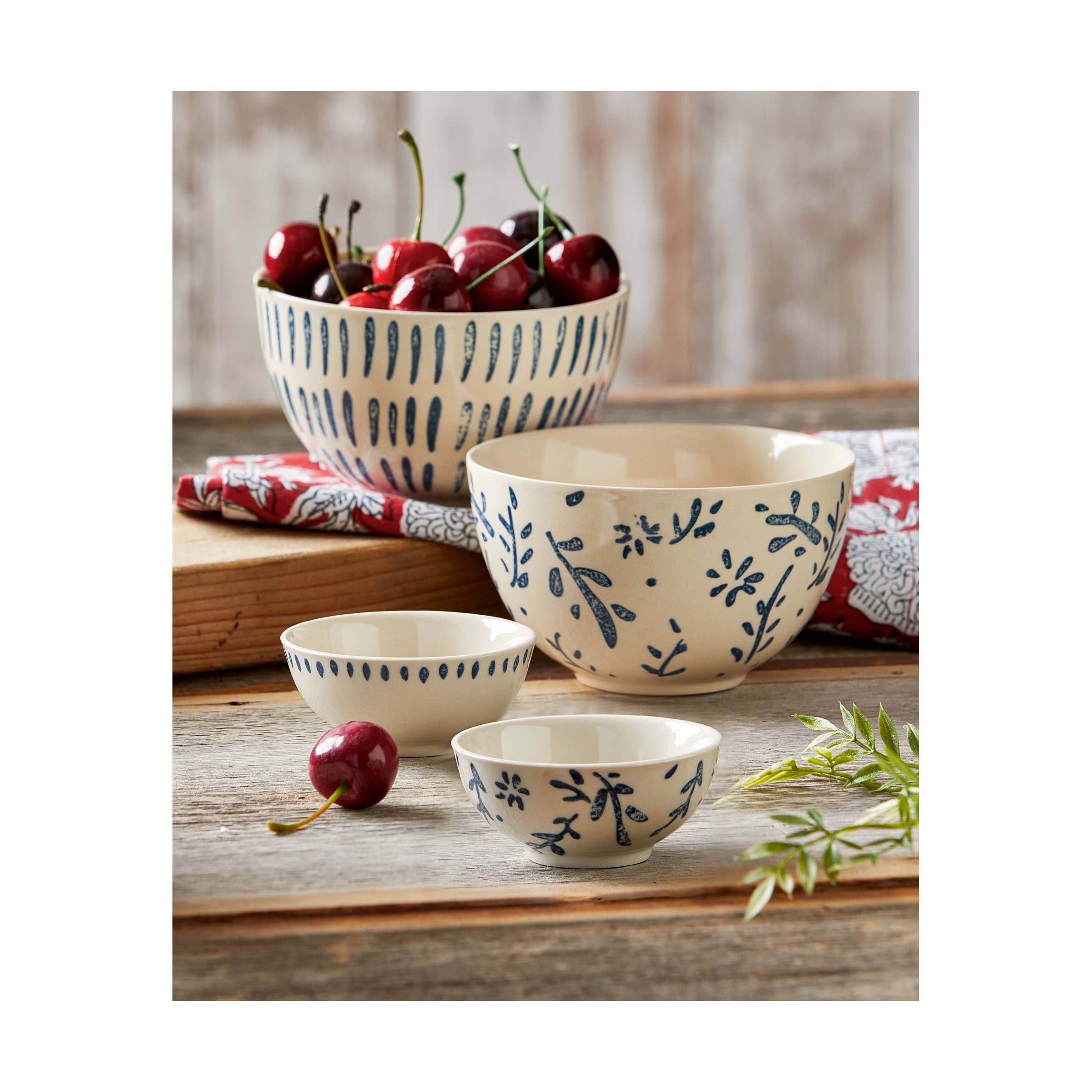 SALE American Rustic Snack Bowl Asmt2 - Blue