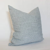 Designer Light Blue Dot Textured Pillow