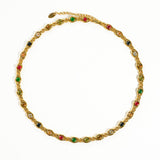 Alba Colored Cubic Zirconia Necklace, Bracelet
