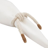 Ivory Knotted Rope Napkin Ring