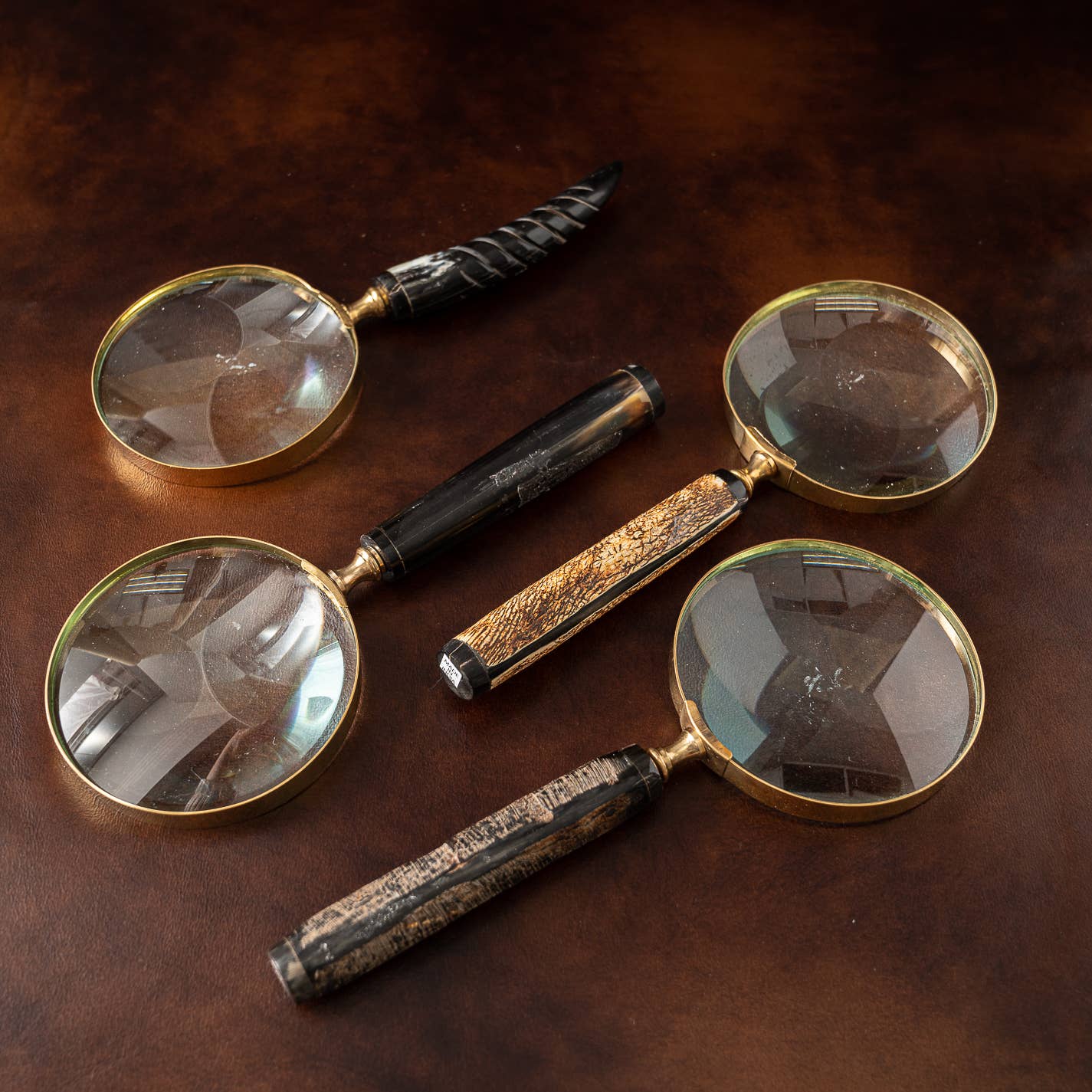 Horn & Bone Magnifying Glasses, Assorted 4